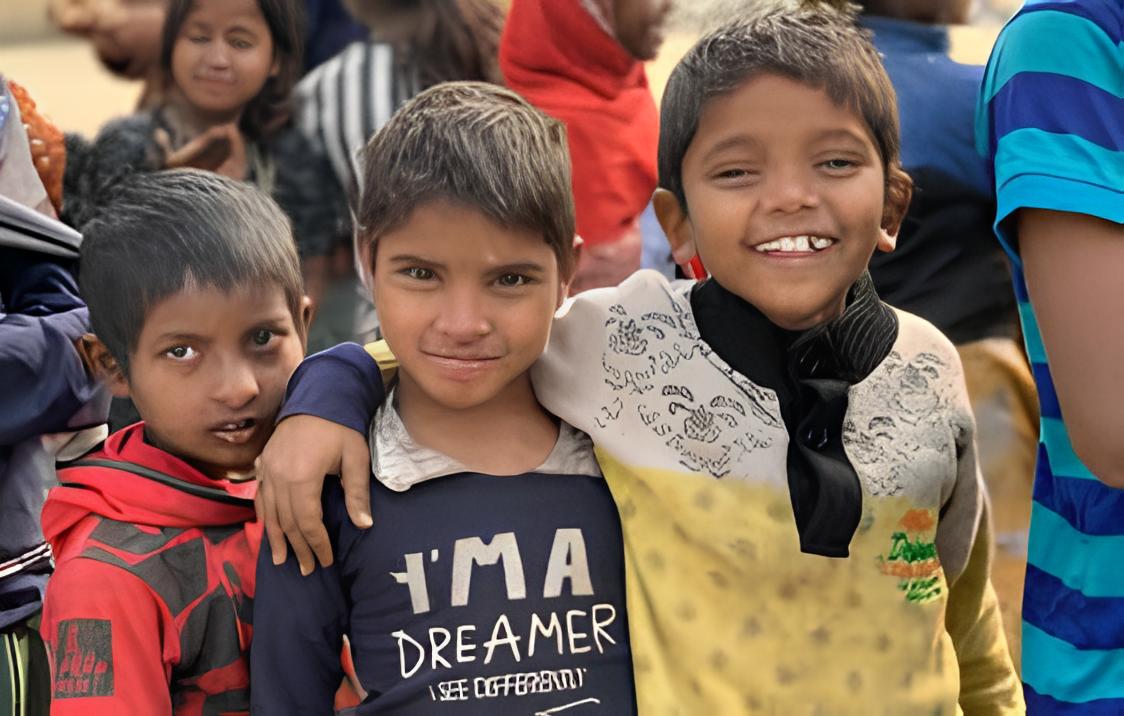 Children smiling together